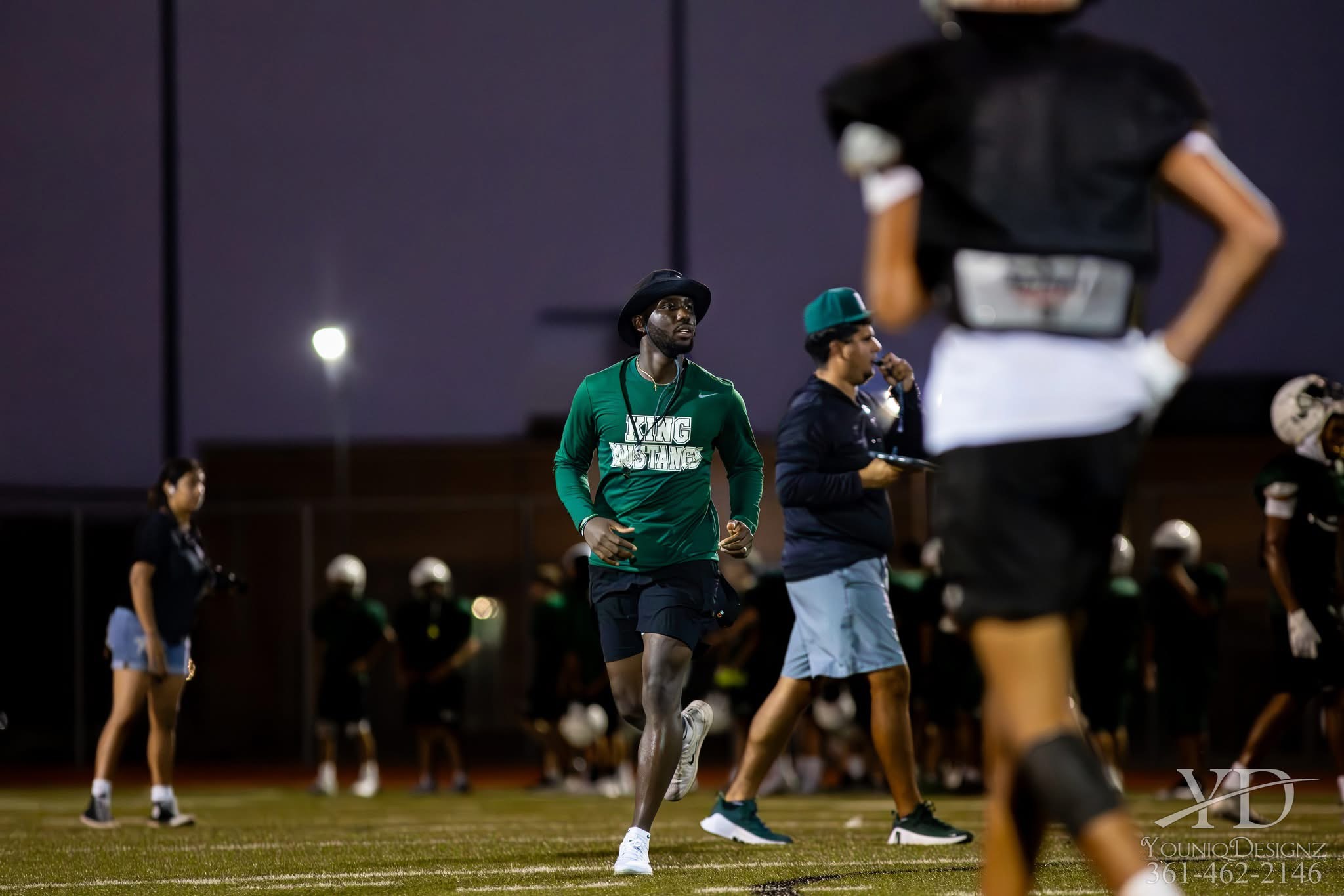 King High School football practice